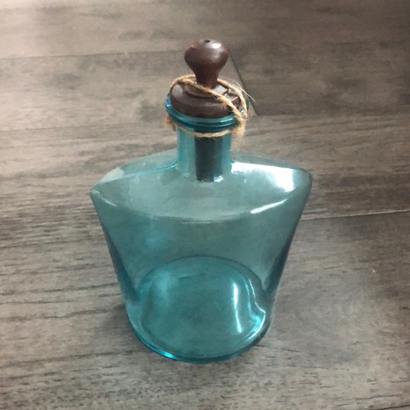 Other - Small translucent Aquamarine color glass bottle